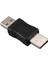 10X USB Erkek - Erkek Konnektör Adaptörü Siyah (Yurt Dışından) 5