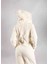 Kışlık Krem Kapüşonlu Polar Peluş Tulum Pijama Takımı 2