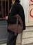 ILOT.ISTANBUL | Düğüm Sap Detaylı Yumuşak Omuz Çantası Mat Kahve Minimalist Knot Bag 5