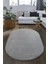 Santiva Home Gri Oval Post Peluş Halı – Ultra Yumuşak, Antibakteriyel, Kaymaz Dot Taban – Makinada Yıkanabilir Yolluk Halısı 3