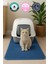 50X75 cm Mavi Kedi Tuvaleti Önü Paspası Kedi Kumu Paspası 1