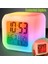 LED Dijital Renkli Masa Saati Alarm Termometre Tarih Masaüstü Saat (5314) 1
