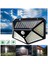 Gaman Solar LED Bahçe Lambası, 100 LED Hareket Sensörlü 13X9X5 Cm, 3 Modlu Güneş Enerjili Solar Lamba, Dış Mekan Aydınlatma, Duvar Montajlı 1