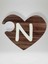 N Harfi (Sağ Parça) – Ahşap Puzzle Kalp Harf Magnet – Buzdolabı Süsü – Ikili Uyumlu (KOD:1022) 1