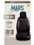 Fiat Freemont Uyumlu Lüx Bel Destekli Yarı Deri Oto Koltuk Kılıfı Mars Series Siyah Kırmızı Renk Aldys 2