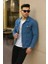 Erkek Slim Fit Denim Kot Ceket Pamuklu Cepli Günlük Stil Regular Fit 4