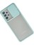 A72 Kılıf Palm Buzlu Kamera Sürgülü Silikon - Turkuaz 2