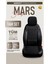 Mini Copper Contryman Uyumlu Lüx Bel Destekli Yarı Deri Oto Koltuk Kılıfı Mars Series Siyah Renk Aldys 2