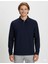 Jprccrodney Ls Polo Yaka Lacivert Erkek Sweat Shirt 12259645 1