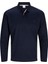 Jprccrodney Ls Polo Yaka Lacivert Erkek Sweat Shirt 12259645 2