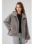 Luzern Kadın Gri Çift Taraflı Teddy Mont 25WGP5318FF 2