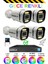 Sencrom 4'lü 6x Warm LED 1080P Gece Renkli Su Geçirmez Güvenlik Kamera Set 1