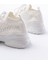 ZRİN-2024 Premium Beyaz Bağcıklı Triko Taşlı Kadın Spor Ayakkabı 5