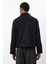 Siyah Regular Fit Dokulu Erkek Mont 7