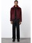 Bordo Yumuşak Dokulu Erkek Mont 2