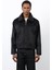 Siyah Yumuşak Dokulu Erkek Mont 4