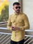 Slimfit Kesim Erkek Levi Model Cotton Cift Cepli Gömlek-Hardal 2