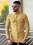 Slimfit Kesim Erkek Levi Model Cotton Cift Cepli Gömlek-Hardal 3