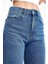 Kadın Wide Leg Denim Pantolon 2 Desenli Bej Günlük Stil Boru Paça 9