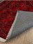 Bordo Otantik Desenli Yıkanabilir Kaymaz Tabanlı Salon Koridor ve Mutfak Halısı Marss 2168 5