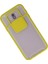 J7 / J730 Kılıf Palm Buzlu Kamera Sürgülü Silikon - Sarı 2