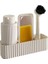 Mutfak Düzenleyici Set, Sıvı Sabunluk, Fırçalık, Süngerlik ve Bez Askılık, (Beyaz) 1