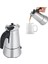 Mallart® Paslanmaz Çelik Espresso Moka Pot - Indüksiyon Uyumlu, Manuel Espresso Cezvesi, Ocak Üstü 1