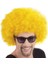 Sarı Renk Kıvırcık Afro Bonus Peruk 3