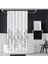 Tropik 180X200 cm Funda Tek Kanat Banyo Perdesi, Yıkanabilir Polyester Kumaş Banyo Perdesi, Du 1