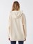 Lcw Vision Bej Baskılı Uzun Kollu Oversize Kadın Hoodie 5