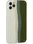 Iphone 11 Kılıf Ebruli Lansman Silikon - Beyaz-Yeşil 3