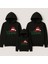 Yeni Yıl Noel Yılbaşı Christmas Baskılı Anne Baba Çocuk Kombin Kapşonlu Sweatshirt 1