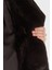 Vanna Regular Fit Kruvaze Yaka Uzun Suni Kürk Kaban W5BL95WJ110 Bayan Kaban W5BL95 WJ110 G1H3 5