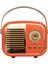 MD-24BT Echoes 3W 800MAH Turuncu Usb+Tf Kart+Bluetooth Destekli Klasik Retro Müzik Kutusu 1