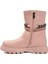 Pudra Içi Polarlı Kaymaz Kız Çocuk Çizme Duru F 4