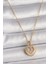 316L Çelik Gold Renk Zincir Zirkon Taşlı Kalp Model Kadın Kolye - TJ-BKO9786 1
