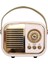 MD-24BT Echoes 3W 800MAH Pembe Usb+Tf Kart+Bluetooth Destekli Klasik Retro Müzik Kutusu 1