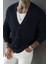 Grov Düğmeli V Yaka Kalın Erkek Hırka 1
