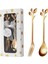 2'li Şık Altın Metal Çatal ve Kaşık Seti Gold 1