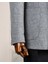 Italyan Stil Slim Fit Kravuze Erkek Tek Ceket Gri T13336 9