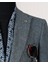 Italyan Stil Slim Fit Balıksırtı Desen Erkek Ceket Antrasit T13052 8
