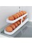 Ti̇neke 2 Katlı Otomatik Buzdolabı Yumurta Standı Yumurtalık Rafı Saklama Kabı Buzdolabı Organizer 1