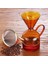 Miter Amber Borosilikat Cam Kahve Demleme Sürahisi 600ML Isıya Dayanıklı Chemex Tarzı Manue 1