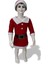 Kız Çocuk Noel Anne Kostümü 1