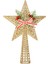 Altın Renkli Yılbaşı Süsü, Çam Ağacı Tepe Dekoru 25X37 cm 1