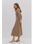 Dikiş Detaylı Midi Elbise 2