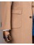 Italyan Stil Slim Fit Sivri Yaka Yün Karışımlı Kaşe Erkek Kaban Camel T13447 8