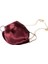 House Of Silk 100% Ipek Kırmızı Bordo Ağız Maskesi Zincir Detaylı Earloop Earloop Ağız Maskesi 1