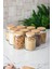 9 Lu Set Bambu Kapaklı Cam Kavanoz & Erzak Saklama Kabı 800 ml Orta Boy ( Vakum Kapak ) 5