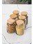 6 Lı Set Bambu Kapaklı Cam Kavanoz & Erzak Saklama Kabı 800 ml Orta Boy ( Vakum Kapak ) 5
